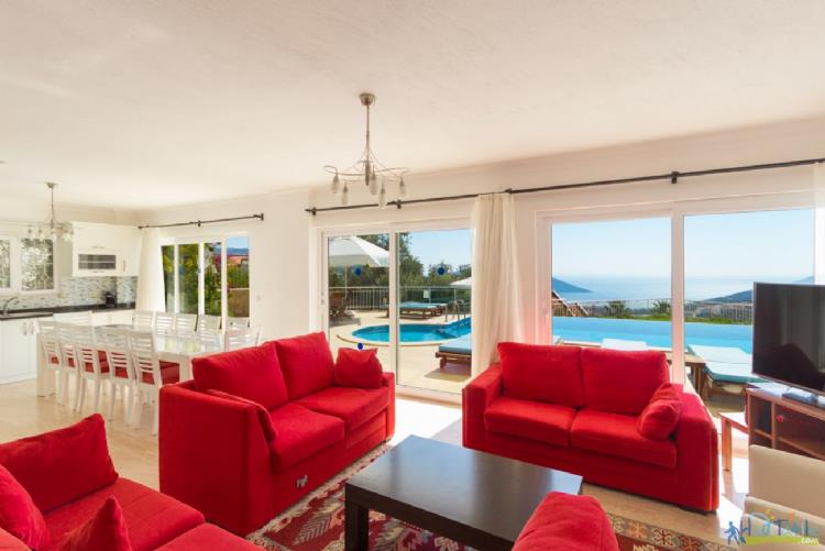 VİLLA PRENSES-Kalkan'da jakuzili lüks villa